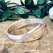 Vintage Bracelet, Silver Bracelet, Bangle Bracelet, Unique Jewelry, Minimalist Design, Hinged Bracelet, 925 Bangle, Simple Bracelet
