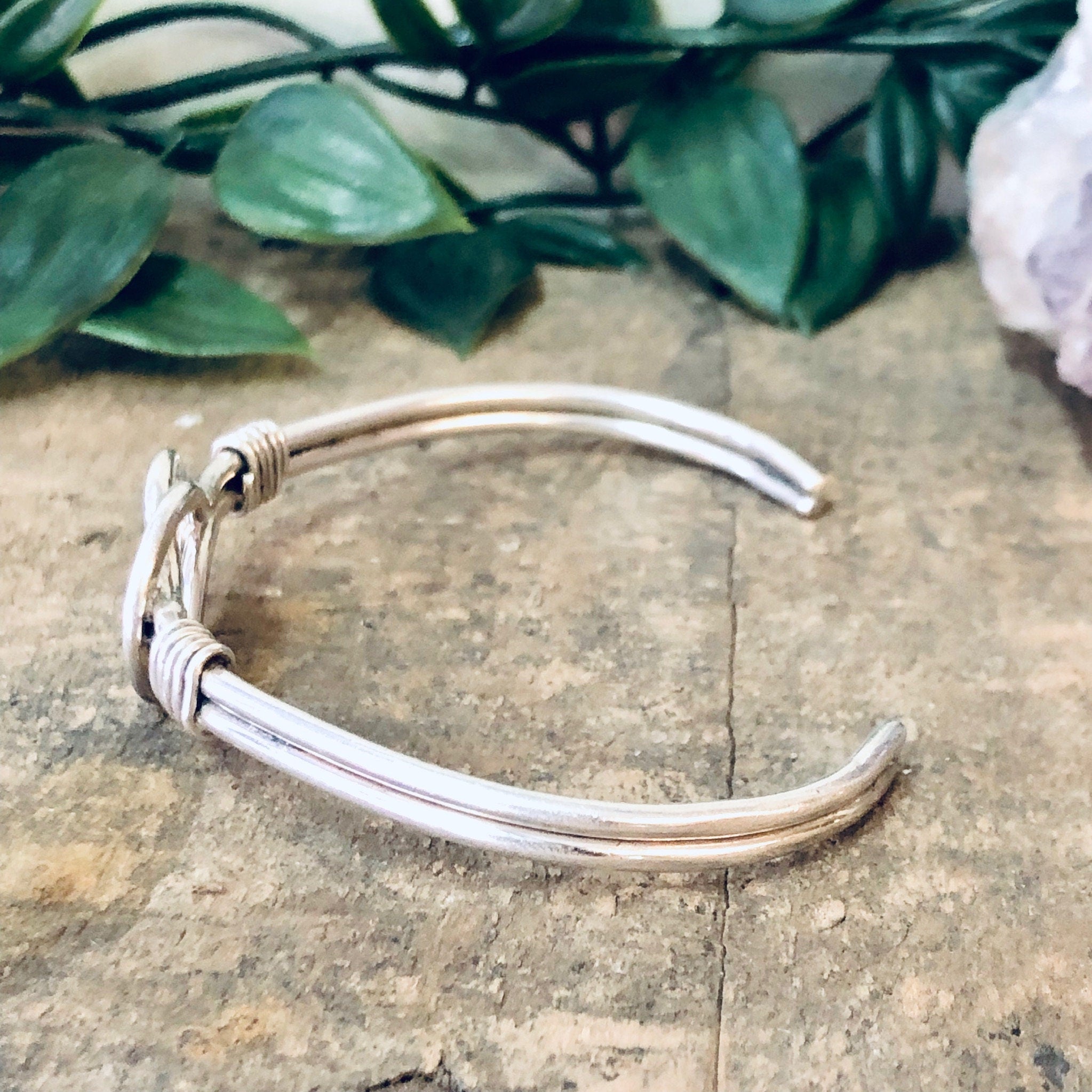 Vintage Bracelet, Silver Bracelet, Knot Bracelet, Celtic Knot Cuff, Cuff Bracelet, Silver Cuff, Unique Jewelry, Simple Jewelry, 925 Cuff