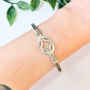 Vintage Bracelet, Silver Bracelet, Knot Bracelet, Celtic Knot Cuff, Cuff Bracelet, Silver Cuff, Unique Jewelry, Simple Jewelry, 925 Cuff