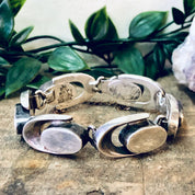 Vintage Bracelet, Silver Bracelet, Link Bracelet, Unique Jewelry, Vintage Jewelry, Statement Jewelry, Rare Bracelet, Cut Out Design, 925
