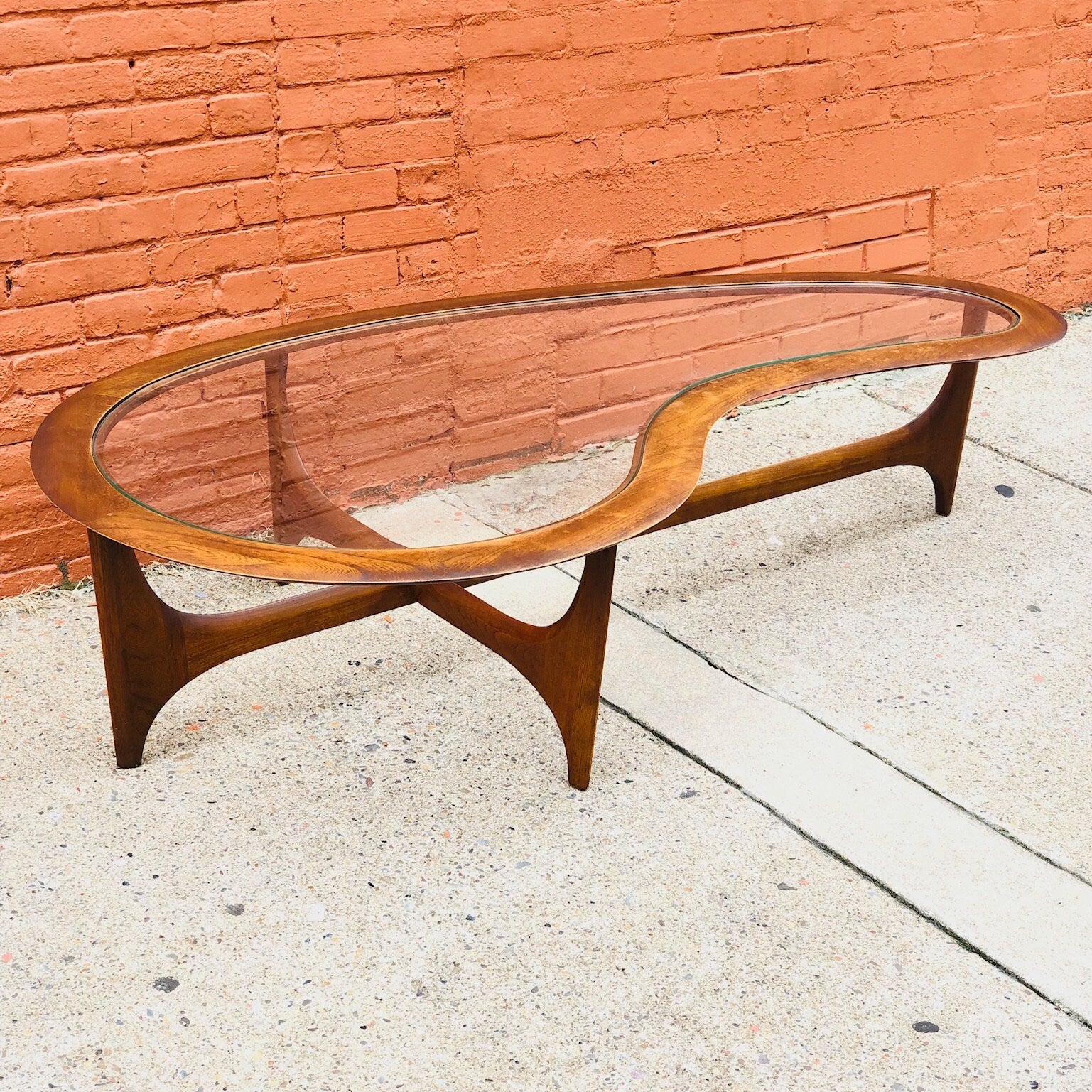 Mid-Century Modern Pearsall Style Kidney Coffee Table by Lane Vintage, Vintage Furniture, MCM Coffee Table, Vintage Coffee Table, original