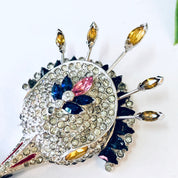 Vintage Mazer Brooch, Rhinestone Mazer Brooch, Vintage Pin, Designer Brooch, Signed Mazer Brooch, Rhinestone Jewelry, Vintage Jewelry, Mazer