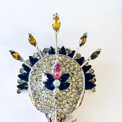 Vintage Mazer Brooch, Rhinestone Mazer Brooch, Vintage Pin, Designer Brooch, Signed Mazer Brooch, Rhinestone Jewelry, Vintage Jewelry, Mazer