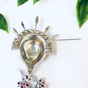 Vintage Mazer Brooch, Rhinestone Mazer Brooch, Vintage Pin, Designer Brooch, Signed Mazer Brooch, Rhinestone Jewelry, Vintage Jewelry, Mazer