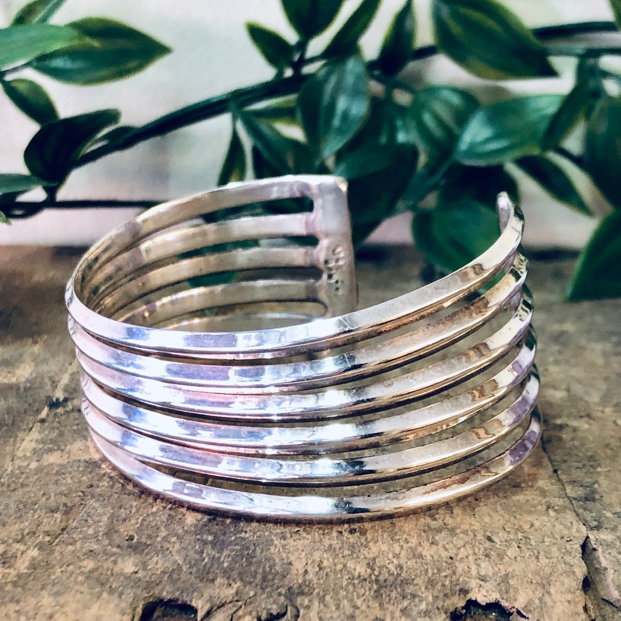 Vintage Bracelet, Silver Bracelet, Cuff Bracelet, Unique Jewelry, Vintage Jewelry, Sterling Silver Cuff, Cut Out Bracelet, 925 Bracelet, 925