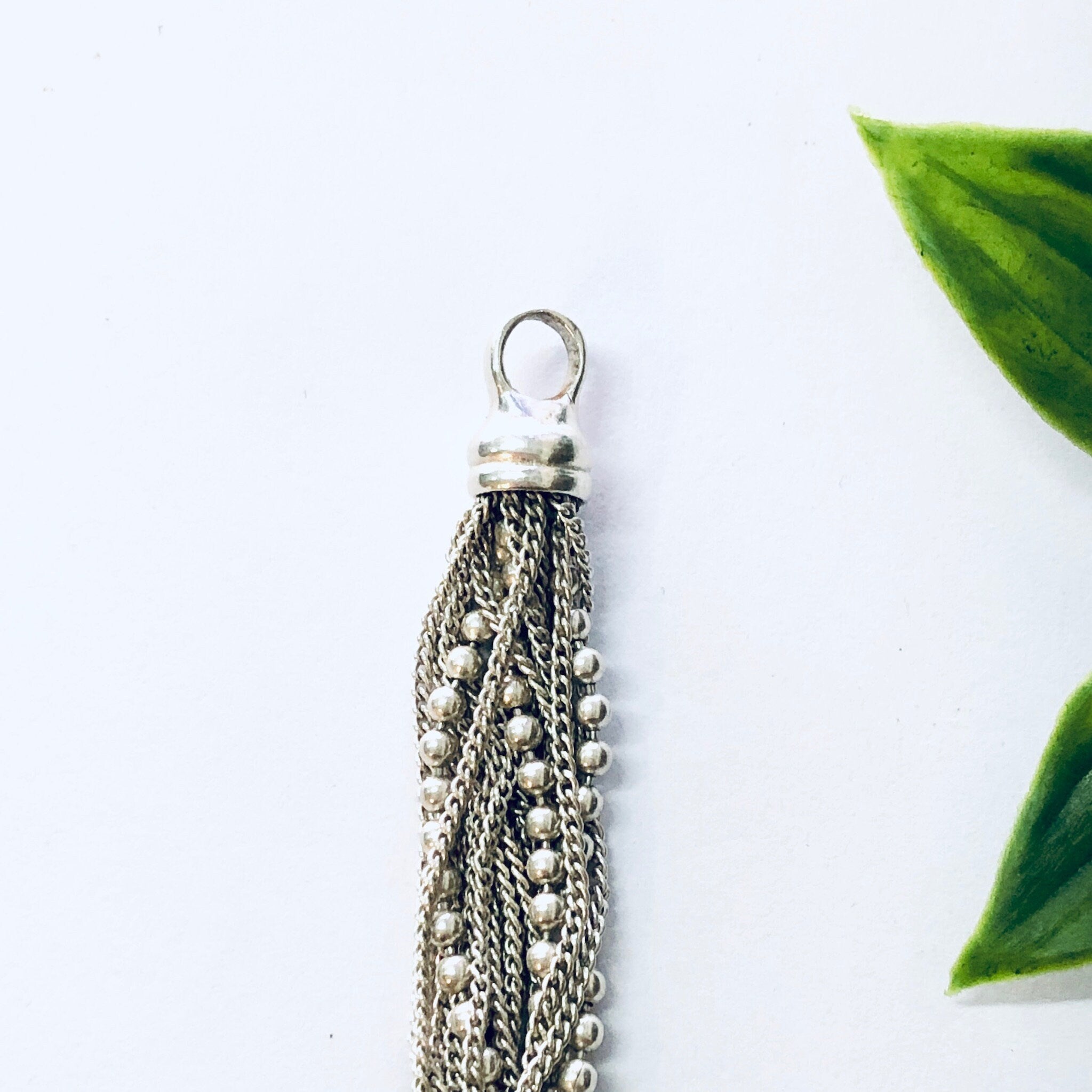 Vintage Bracelet, Silver Bracelet, Chain Bracelet, Multi Stranded Bracelet, Ball Chain Bracelet, Vintage jewelry, Unique Bracelet, 925