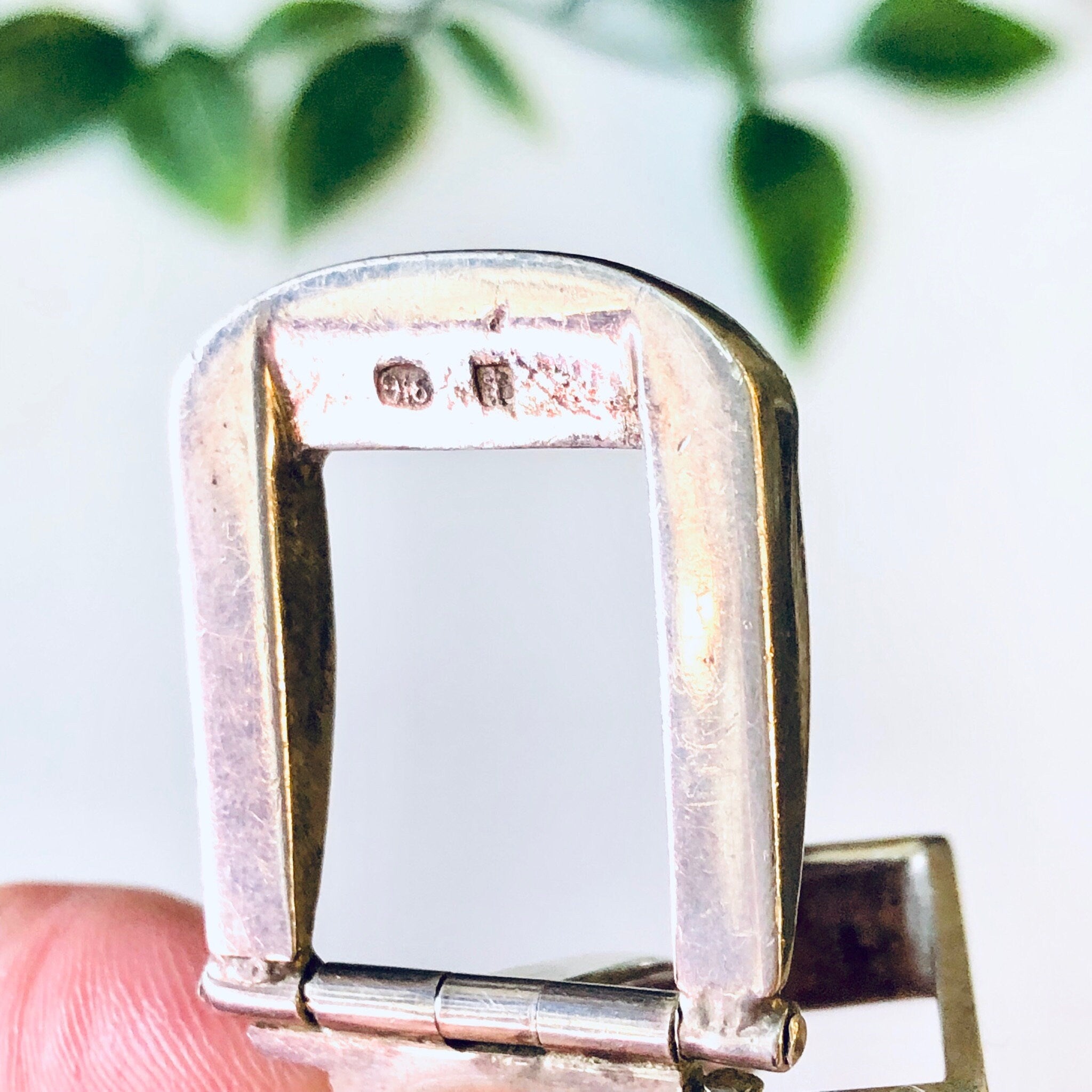 Vintage Bracelet, Silver Bracelet, Cuban Link Belt Bracelet, Buckle Bracelet, Hermes style, Cuban Link Chain, Thick Bracelet, Unique Jewelry