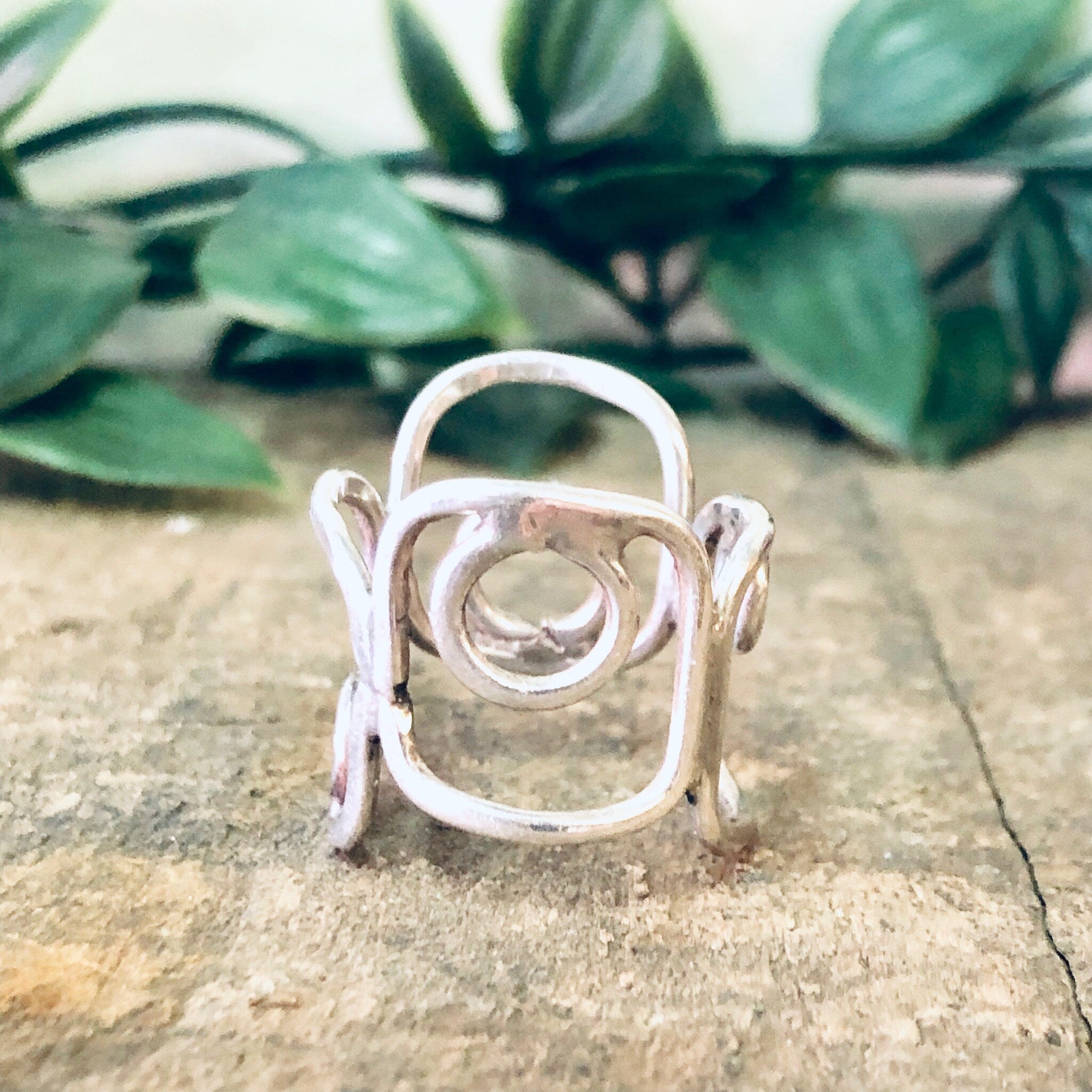 Vintage Ring, Silver Ring, Cut Out Ring, Unique Jewelry, Vintage Jewelry, Statement Jewelry, Thumb Ring, Large Ring, 925 Ring, Gift Idea
