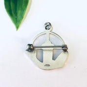 Vintage Pin, Religious Jewelry, Silver Pin, Christian Symbol Pin, Fish Pin, Basket Pin, Cross Pin, Creed Sterling, 925 Pin, Fish Pendant,