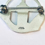 Vintage Pin, Religious Jewelry, Silver Pin, Christian Symbol Pin, Fish Pin, Basket Pin, Cross Pin, Creed Sterling, 925 Pin, Fish Pendant,