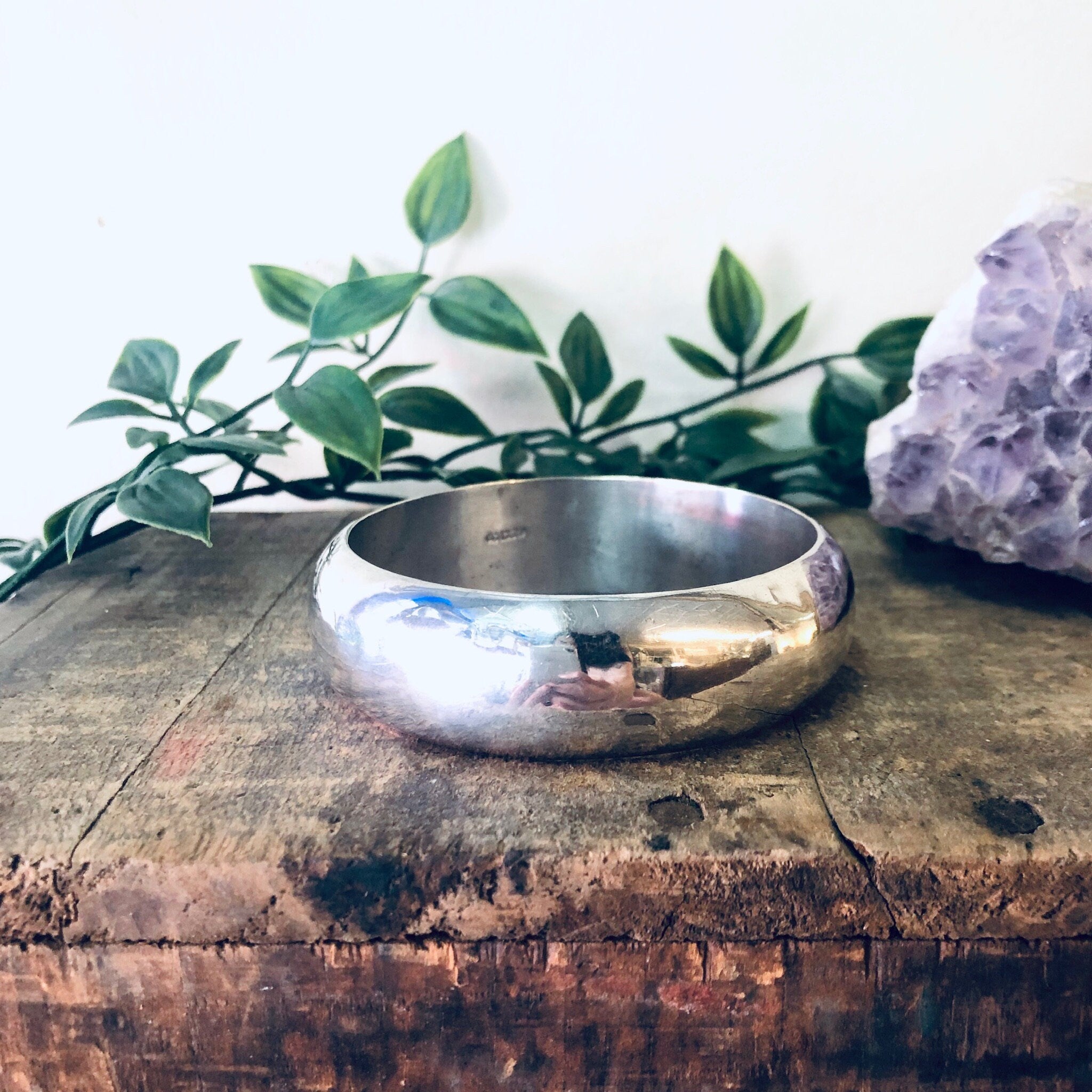 Vintage Bracelet, Silver Bracelet, Silver Bangle, Simple Jewelry, Statement Jewelry, Stacking Bracelet, Vintage Jewelry, Thick Bracelet, 925