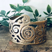 Vintage Bracelet, Brass Bracelet, Cuff Bracelet, Vintage Jewelry, Swirl Design, Unique Jewelry, Brass Jewelry, Cut Out Bracelet, Whimsical
