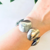 Vintage Bracelet, Link Bracelet, Silver Bracelet, Shell Design Bracelet, Small Bracelet, Vintage Jewelry, Unique Style, Unique Design, 925