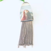 Vintage Earrings, Clip On Earrings, Fringe Earrings, Fringe Jewelry, Unique Jewelry, Silver Earrings, Made in Italy, Unique Design, 925
