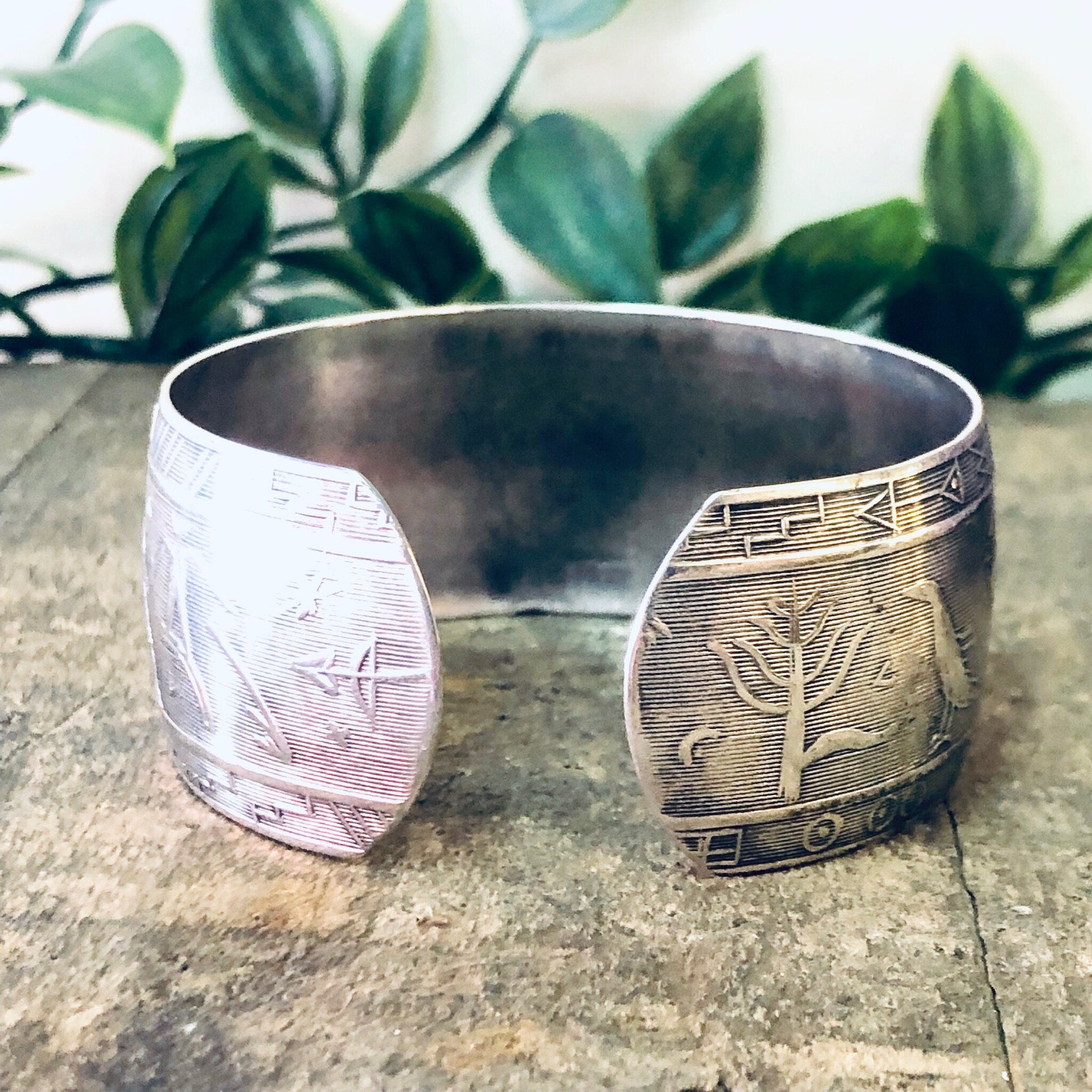 Vintage Bracelet, Cuff Bracelet, Silver Bracelet, Silver Jewelry, Unique Jewelry, Vintage Jewelry, Thick Cuff, Bird Jewelry, 925 Bracelet