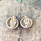 Ciner Clip On Earrings, Vintage Earrings, Clip On Earrings, Signed Ciner Earrings, Ciner Jewelry, Vintage Jewelry, Costume Jewelry, Beaded