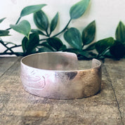 Vintage Bracelet, Silver Cuff, Vintage Cuff, Etched Bracelet, Unique Jewelry, Simple Cuff, Cuff Bracelet, Small Cuff, Vintage Jewelry, 925