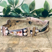 Vintage Bracelet, Link Bracelet, Abalone Jewelry, Abalone Bracelet, Vintage Jewelry, Silver Bracelet, Unique Jewelry, Shell Bracelet, 925