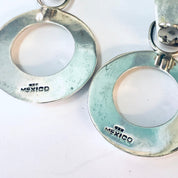 Vintage Earrings, Silver Earrings, Clip On Earrings, Unique Jewelry, Geometric Earrings, Minimalist Style, Funky Jewelry, 925 Earrings