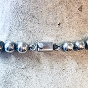 Vintage Necklace, Silver Necklace, Silver Beads, Hollow Silver Beads, Statement Jewelry, Unique Necklace, Large Beads, Beaded Jewelry, 925