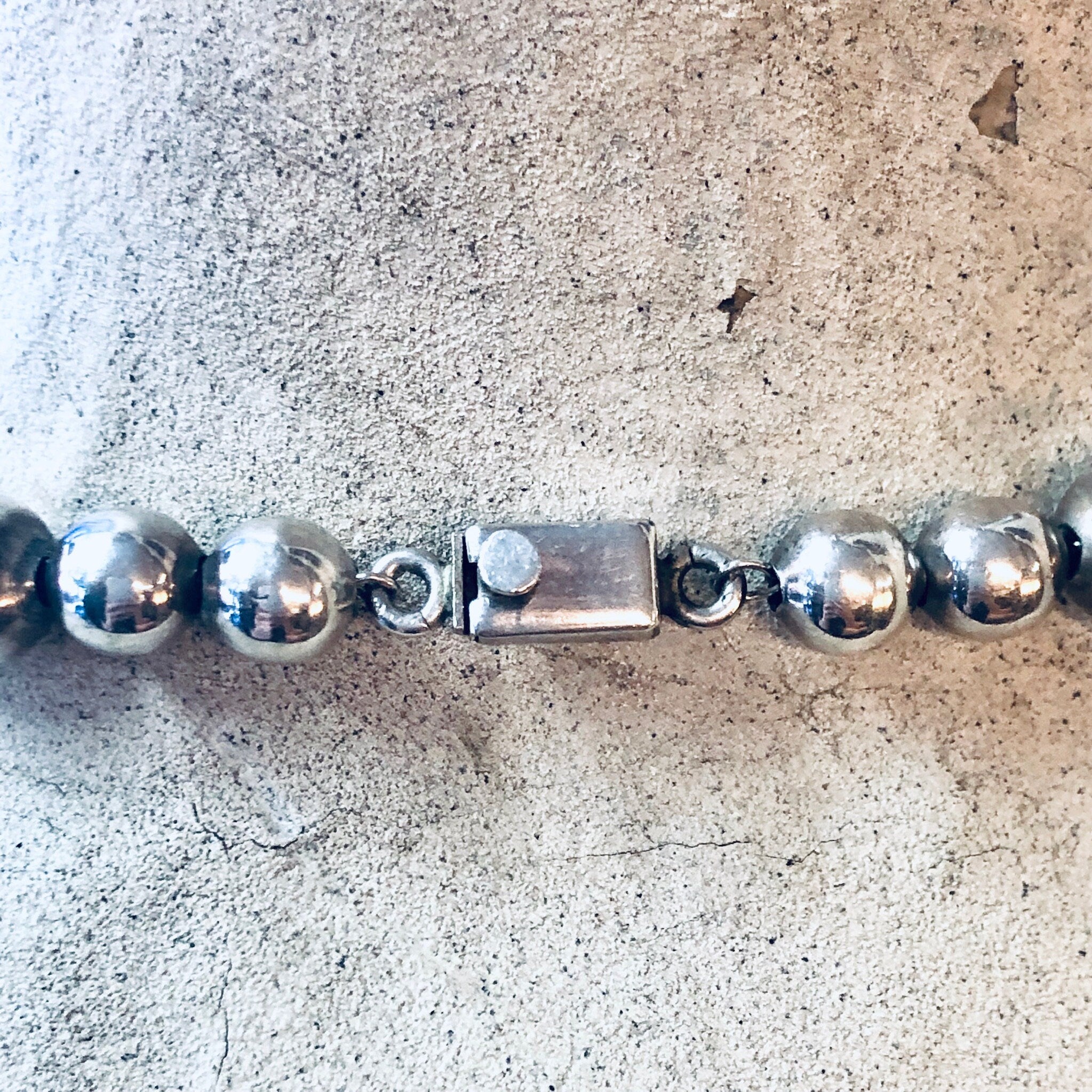 Vintage Necklace, Silver Necklace, Silver Beads, Hollow Silver Beads, Statement Jewelry, Unique Necklace, Large Beads, Beaded Jewelry, 925