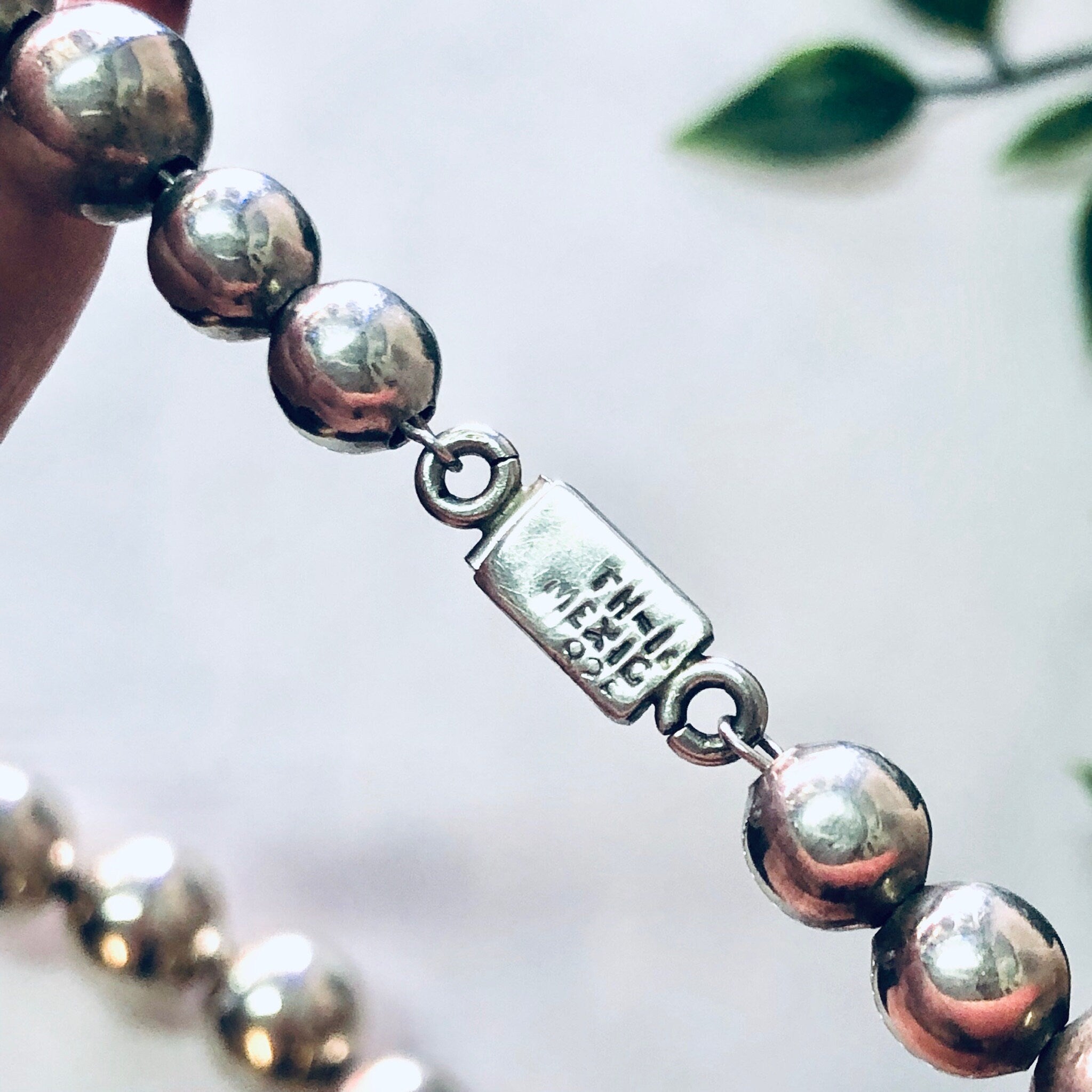 Vintage Necklace, Silver Necklace, Silver Beads, Hollow Silver Beads, Statement Jewelry, Unique Necklace, Large Beads, Beaded Jewelry, 925