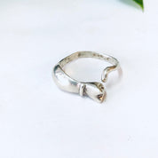Vintage Ring, Silver Ring, Cat Ring, Cat Jewelry, Skinny Ring, Vintage Jewelry, Kitty Cat Jewelry, Wrap Ring, Unique Ring, Cat Lover, 925