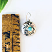 Vintage Earrings, Silver Earrings, Turquoise Jewelry, Vintage Jewelry, Boho Style, Bohemian Jewelry, Silver and Blue, Pierced Ears, Dangle