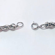 Vintage Chain, Rope Chain, Twisted Rope Chain, Silver Chain, Silver Necklace, Vintage Necklace, 925 Chain, Statement Jewelry, Long Chain