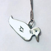 Vintage Necklace, Duck Necklace, Duck Pendant, Vintage jewelry, Skinny Chain, Silver Necklace, Silver Pendant, Silver Chain, 925 Necklace,