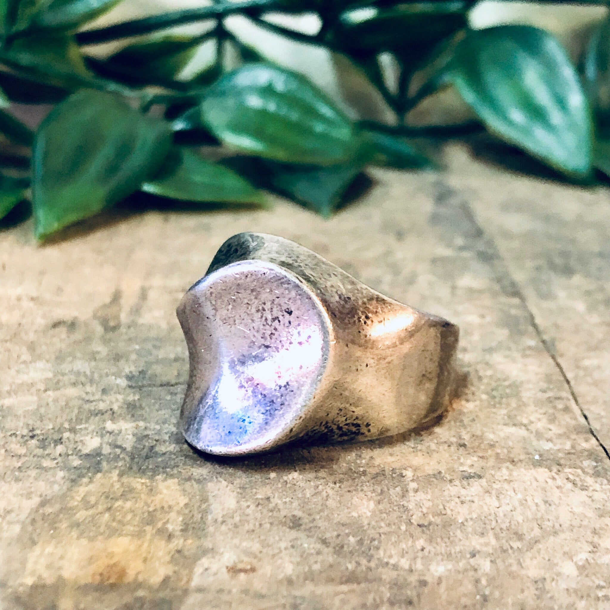 Vintage Ring, Silver Ring, Vintage Jewelry, Statement Ring, Abstract Design, Abstract Jewelry, Minimalist Design, Large Ring, Unique Ring