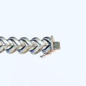 Vintage Bracelet, Silver Bracelet, Link Bracelet, Unique Jewelry, Heart Shaped Bracelet, Made in Italy, Simple Bracelet, Vintage Jewelry,