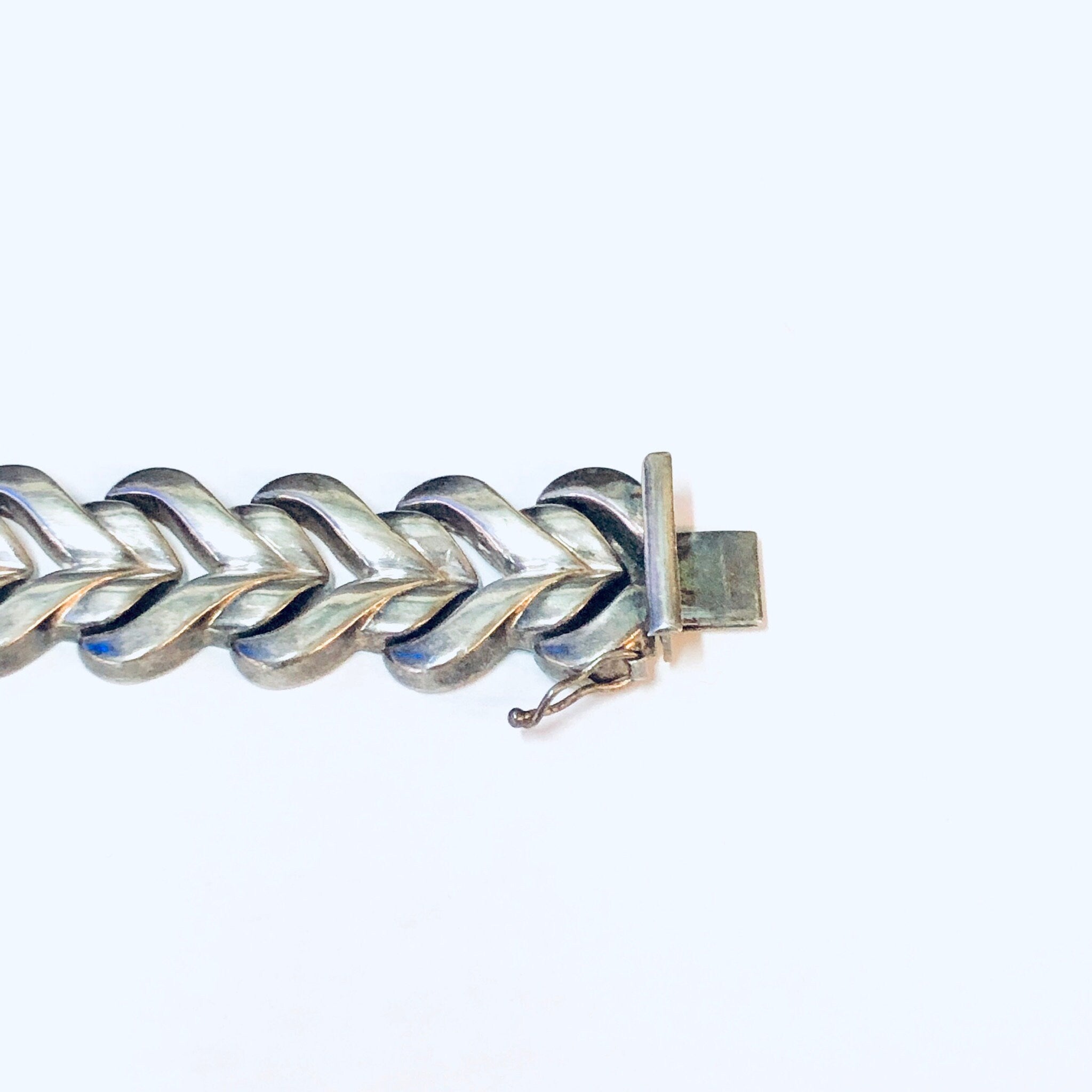 Vintage Bracelet, Silver Bracelet, Link Bracelet, Unique Jewelry, Heart Shaped Bracelet, Made in Italy, Simple Bracelet, Vintage Jewelry,