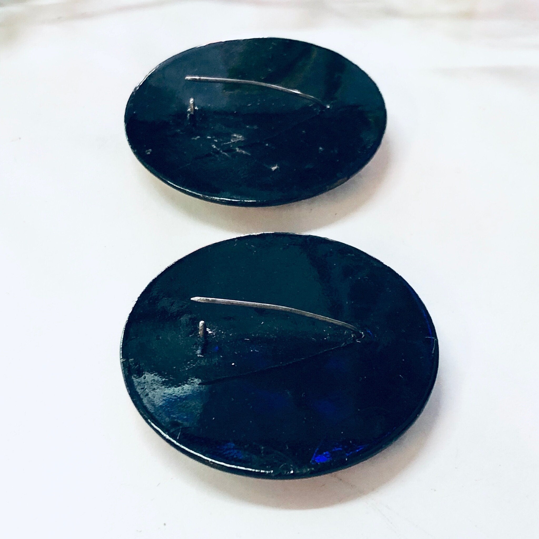 Vintage Brooch, Russian Lacquer Pin, Hand Painted Brooch, Vintage Pin, Religious Jewelry, Black Pin, Church Pin, Colorful Jewelry, Blue Pin