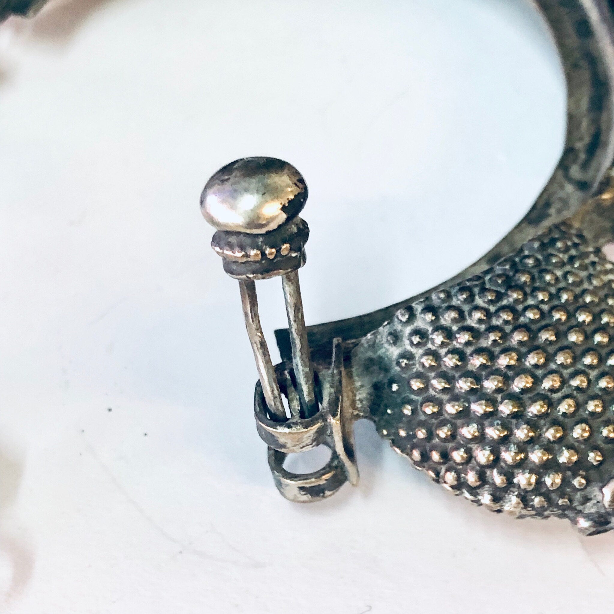 Vintage Bracelet, Silver Bracelet, Bangle Bracelet, India Bracelet, India Silver, Unique Jewelry, Statement Bracelet, Hinged Bracelet, 800