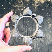 Vintage Bracelet, Silver Bracelet, Bangle Bracelet, India Bracelet, India Silver, Unique Jewelry, Statement Bracelet, Hinged Bracelet, 800