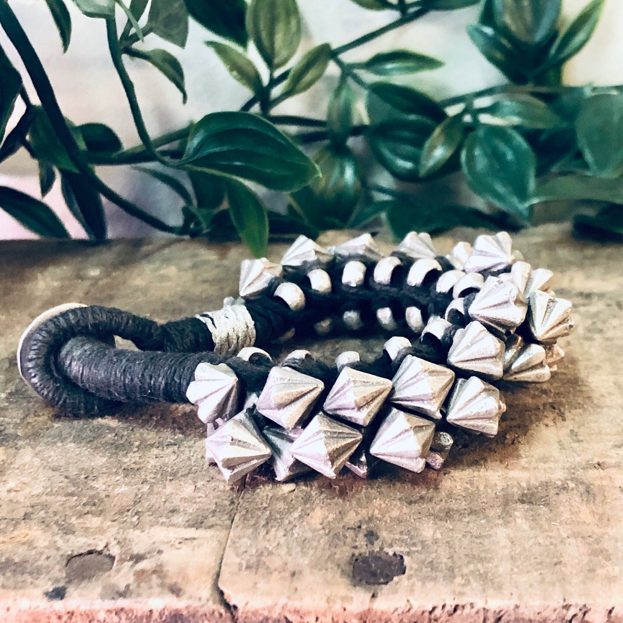 Vintage Bracelet, Beaded Bracelet, India Silver, India Bracelet, Silver Beads, Unique Jewelry, Wrapped Bracelet, Vintage Jewelry, 925 Beads