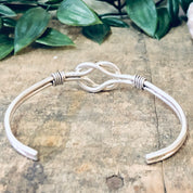 Vintage Bracelet, Silver Bracelet, Knot Bracelet, Celtic Knot Cuff, Cuff Bracelet, Silver Cuff, Unique Jewelry, Simple Jewelry, 925 Cuff