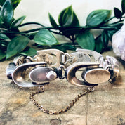 Vintage Bracelet, Silver Bracelet, Link Bracelet, Unique Jewelry, Vintage Jewelry, Statement Jewelry, Rare Bracelet, Cut Out Design, 925