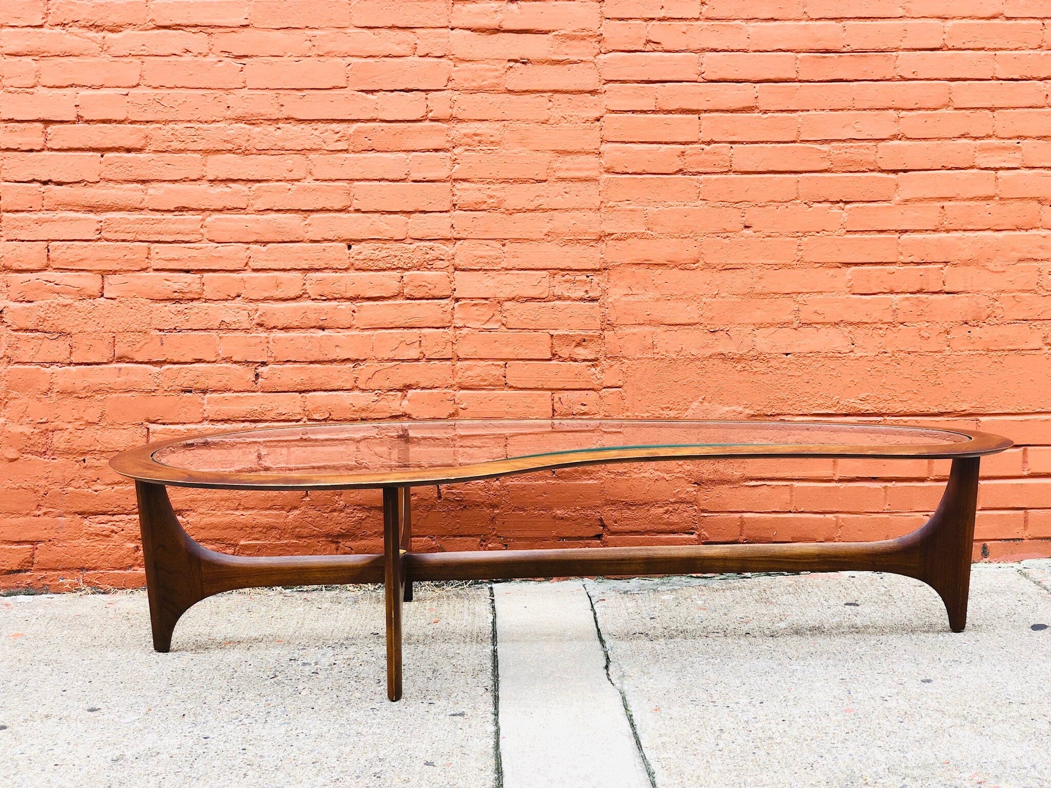 Mid-Century Modern Pearsall Style Kidney Coffee Table by Lane Vintage, Vintage Furniture, MCM Coffee Table, Vintage Coffee Table, original
