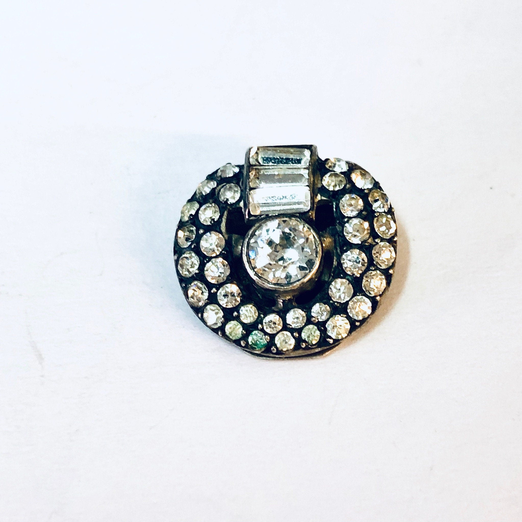 Vintage Earrings, Clip On Earrings, Art Deco Jewelry, Rhinestone Earrings, Clip Earrings, Unique Jewelry, Vintage Jewelry, Vintage Jewelry