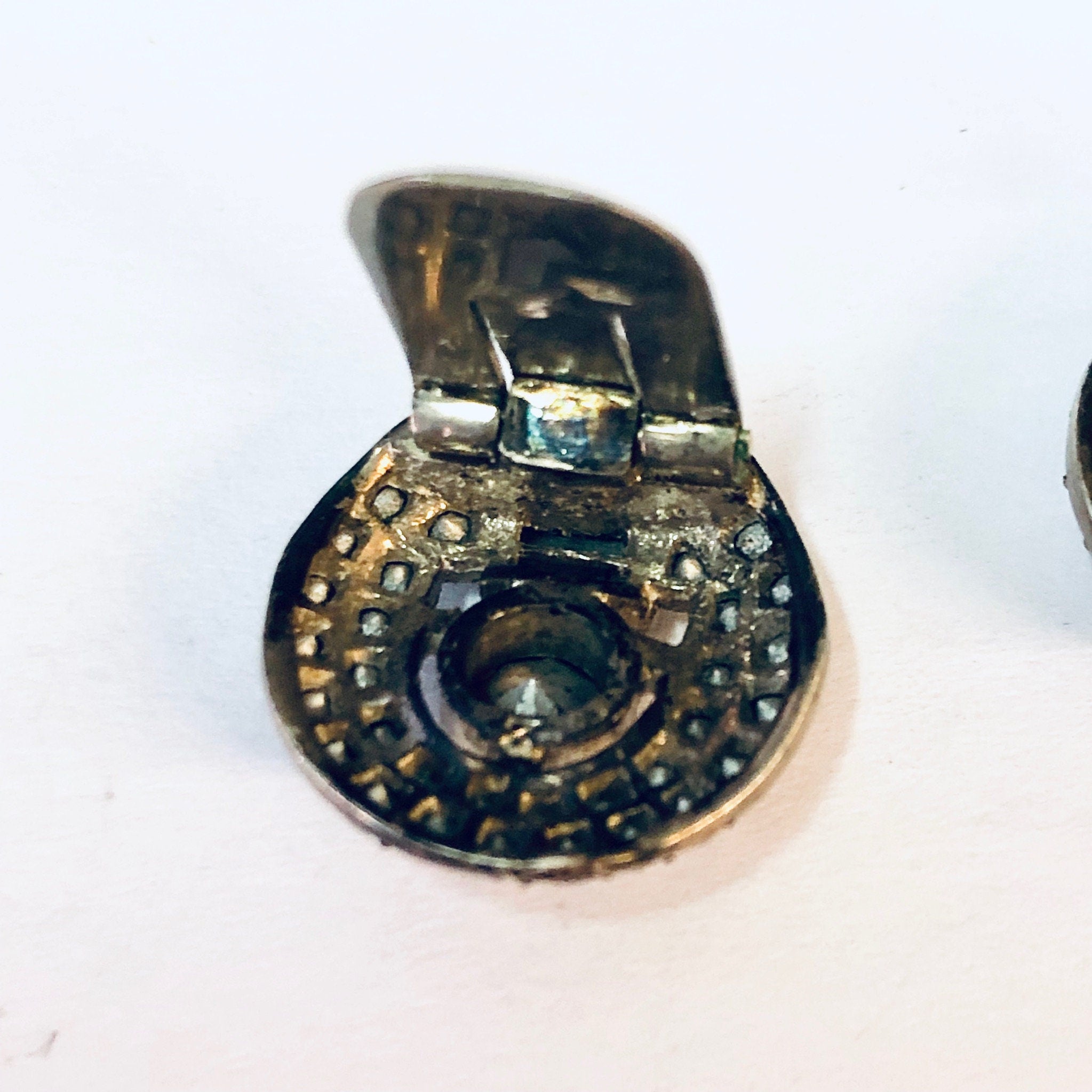 Vintage Earrings, Clip On Earrings, Art Deco Jewelry, Rhinestone Earrings, Clip Earrings, Unique Jewelry, Vintage Jewelry, Vintage Jewelry
