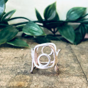 Vintage Ring, Silver Ring, Cut Out Ring, Unique Jewelry, Vintage Jewelry, Statement Jewelry, Thumb Ring, Large Ring, 925 Ring, Gift Idea