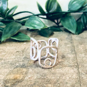 Vintage Ring, Silver Ring, Cut Out Ring, Unique Jewelry, Vintage Jewelry, Statement Jewelry, Thumb Ring, Large Ring, 925 Ring, Gift Idea