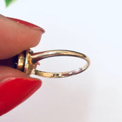 Vintage Ring, Gold Ring, 10K Gold Ring, 10K Gold, Gold Jewelry, Vintage Jewelry, Engagement Ring, Promise Ring, Garnet Ring, Red and Gold