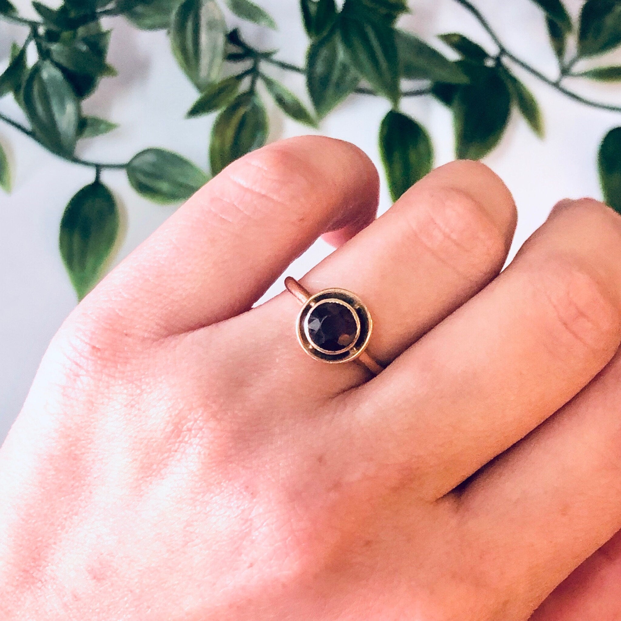 Vintage Ring, Gold Ring, 10K Gold Ring, 10K Gold, Gold Jewelry, Vintage Jewelry, Engagement Ring, Promise Ring, Garnet Ring, Red and Gold