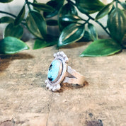 Vintage Ring, Silver Ring, Turquoise Jewelry, Unique Jewelry, Blue Jewelry, Blue and Silver, Statement Jewelry, Vintage Jewelry, 925 Ring