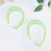 Vintage Earrings, Neon Earrings, Neon Green Earrings, Neon Jewelry, Pierced Ears, Dangle Earrings, Vintage Jewelry, Large Earrings, 1980s