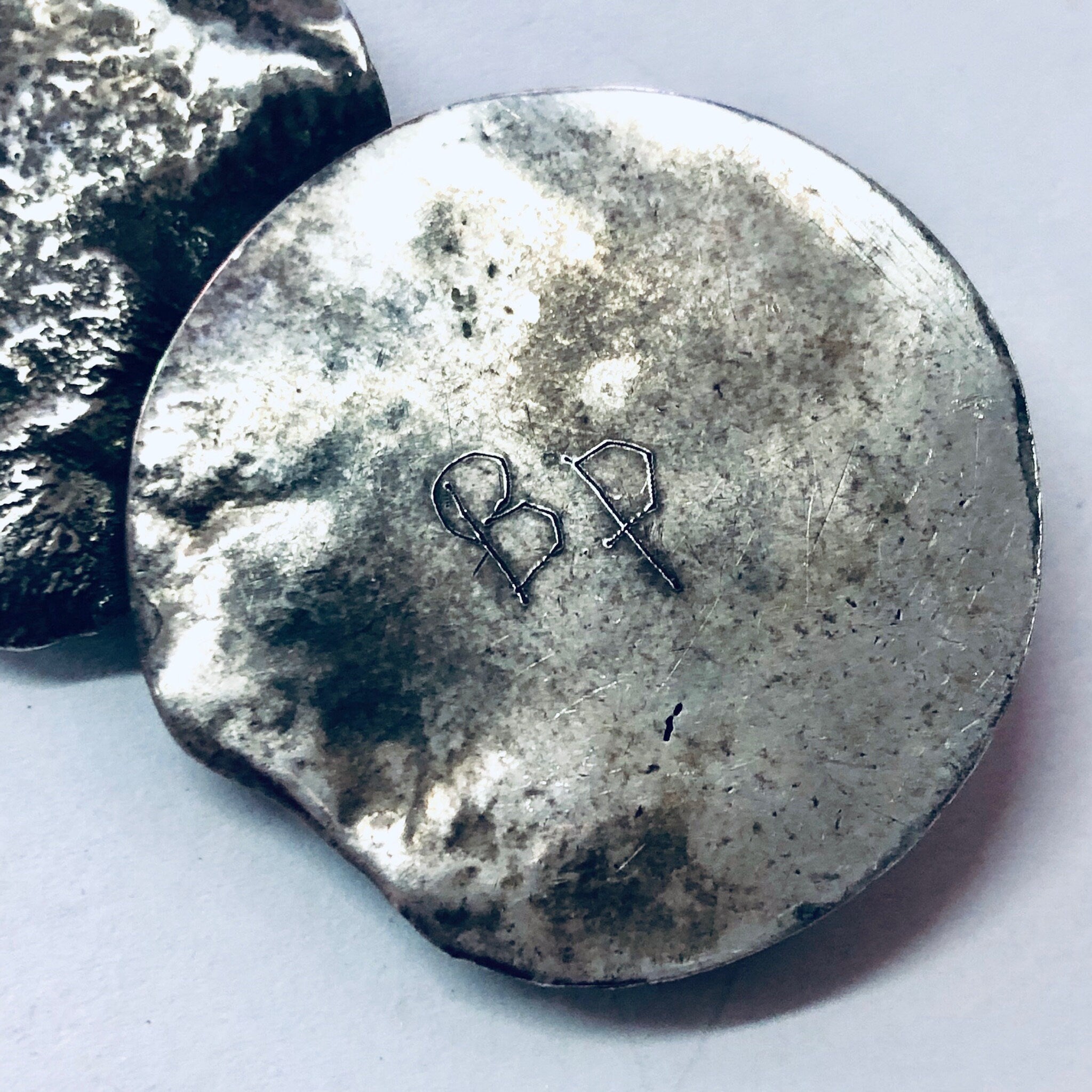 Vintage Pendant, Silver Pendant, Abstract Jewelry, Unique Pendant, Vintage Necklace, Vintage Jewelry, Large Pendant, Copper Pendant, 925