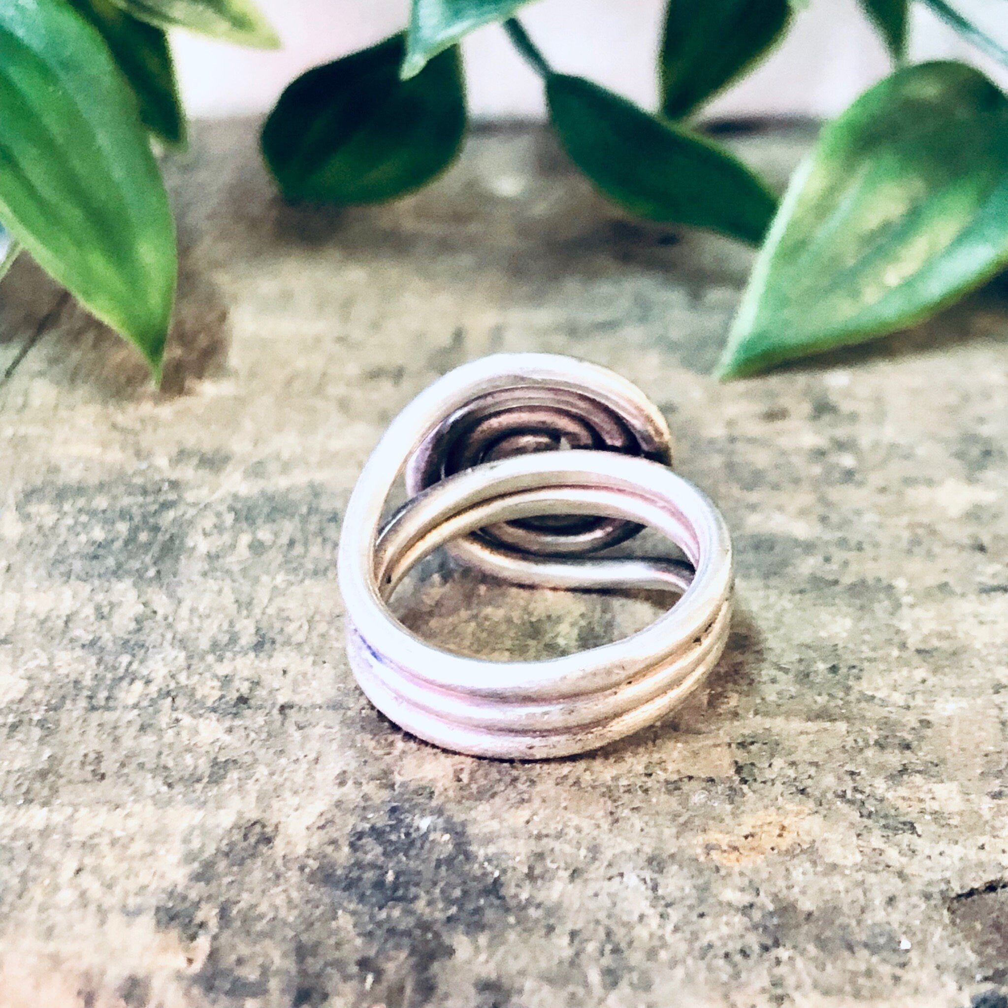 Vintage Ring, Silver Ring, Swirl Ring, Unique Jewelry, Statement Jewelry, Vintage Jewelry, Modernist Ring, Boho Style, Bohemian Jewelry, 925